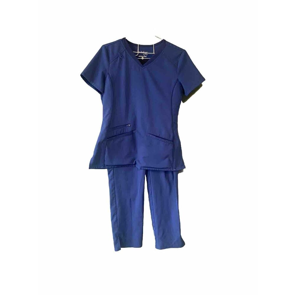 Scrubology Navy Blue Scrubs Womens Size XS/ Small Medical Clinical Work Career